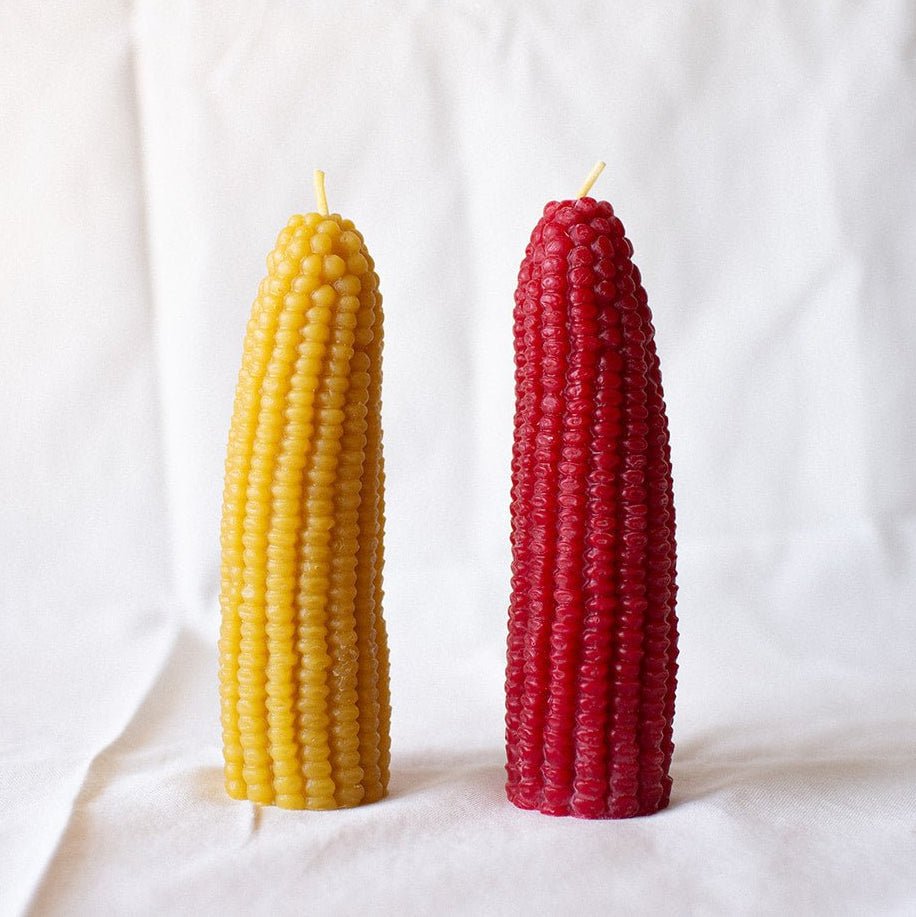 Happy Organics Beeswax Corn Candle - lily & onyx