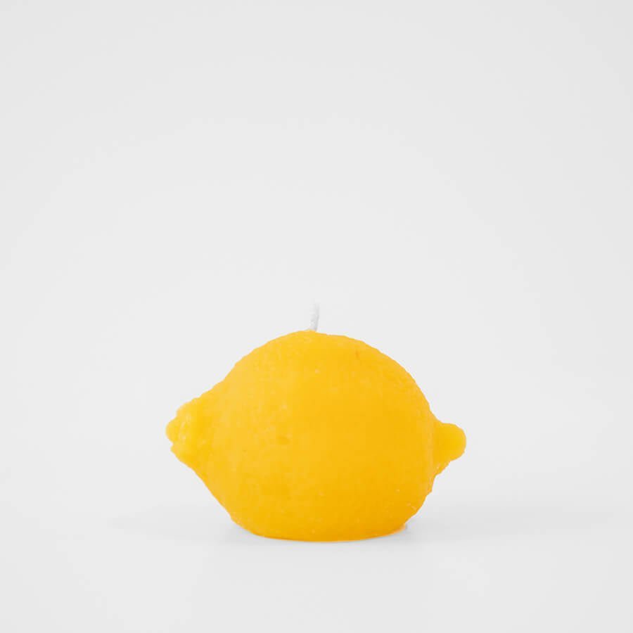Happy Organics Beeswax Lemon Candle - lily & onyx