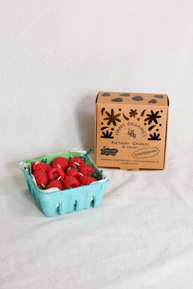 
                      
                        Happy Organics Beeswax Raspberry Birthday Candles - 10 Pack - lily & onyx
                      
                    