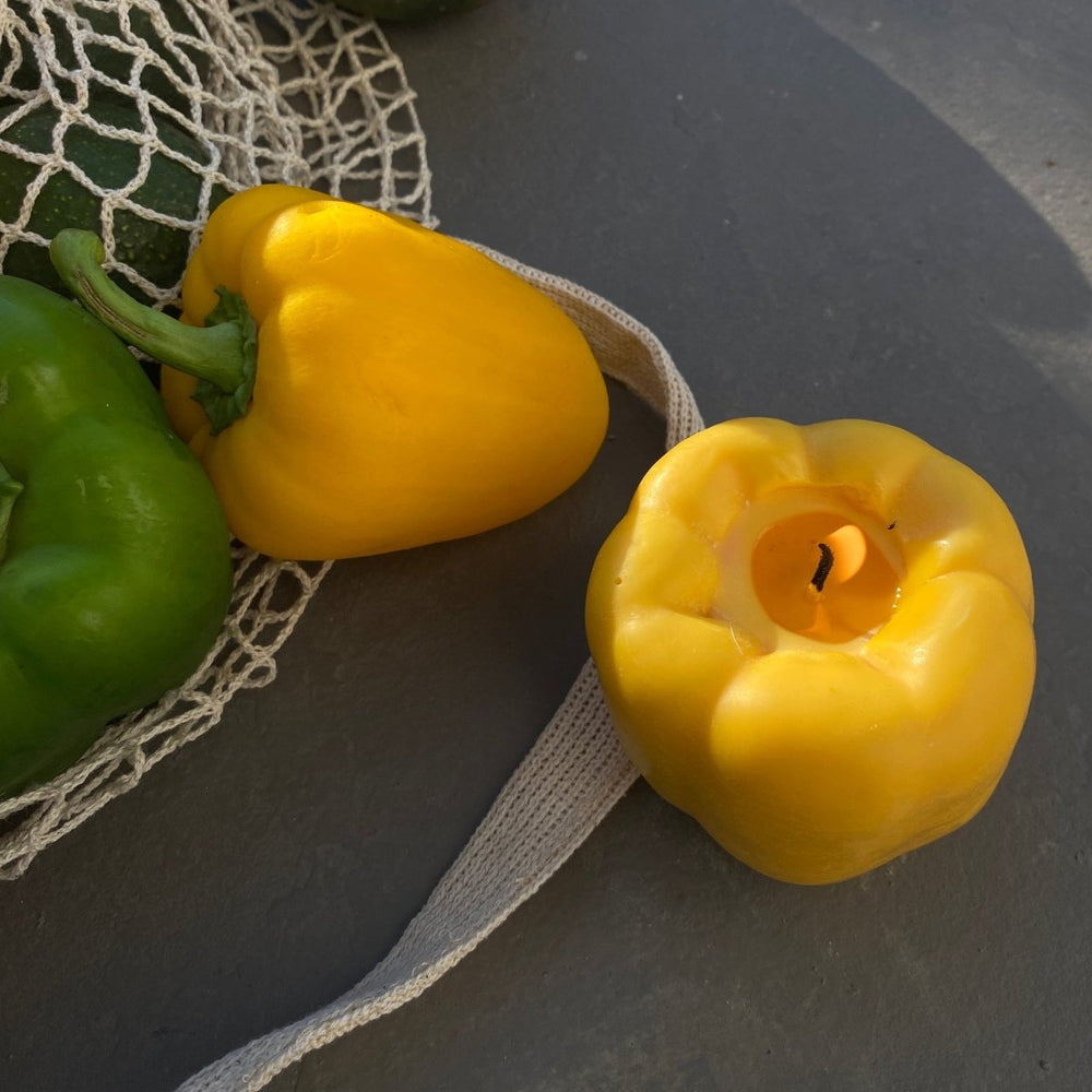 Scandles Bell Pepper Candle - Yellow - lily & onyx