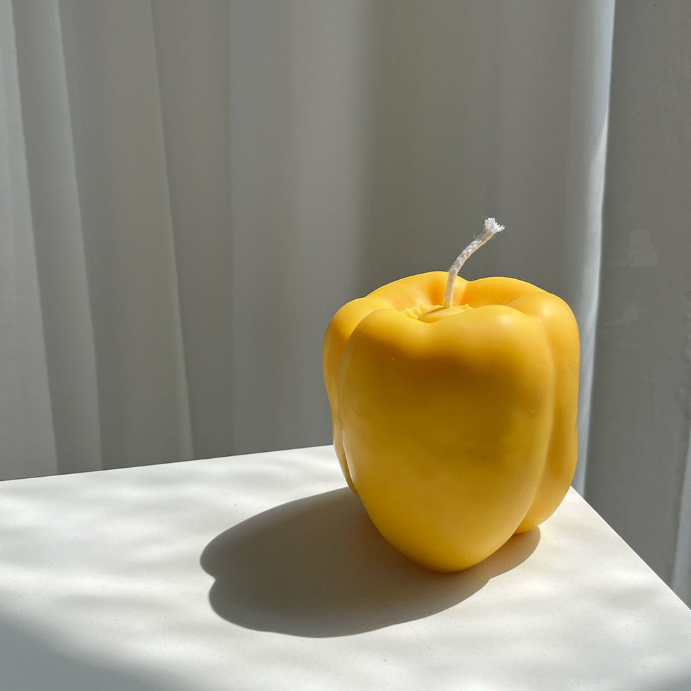 Scandles Bell Pepper Candle - Yellow - lily & onyx