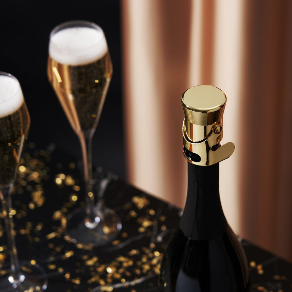 
                      
                        Viski Belmont Heavyweight Champagne Stopper, Gold - lily & onyx
                      
                    