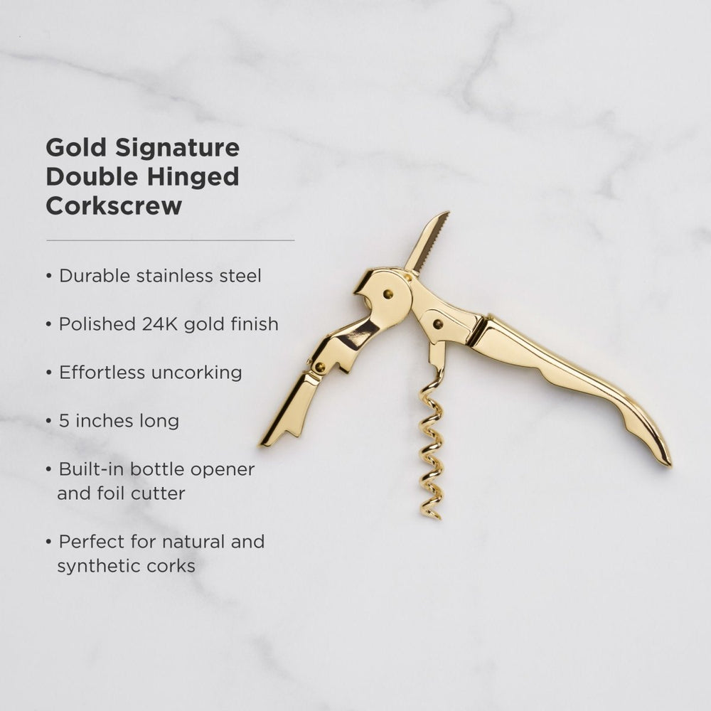 
                      
                        Viski Belmont Signature Waiter's Corkscrew, Gold - lily & onyx
                      
                    