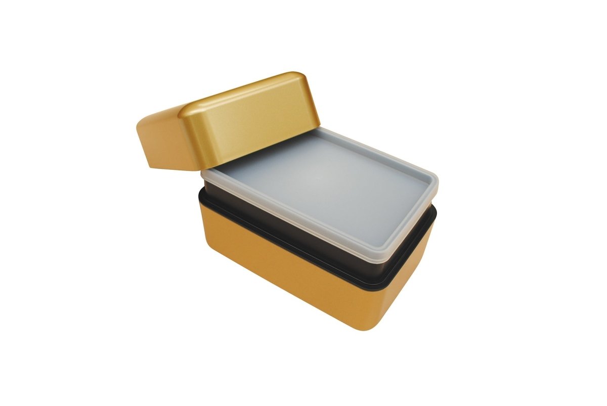 TAKENAKA Bento Box Nibble, Gold - lily & onyx