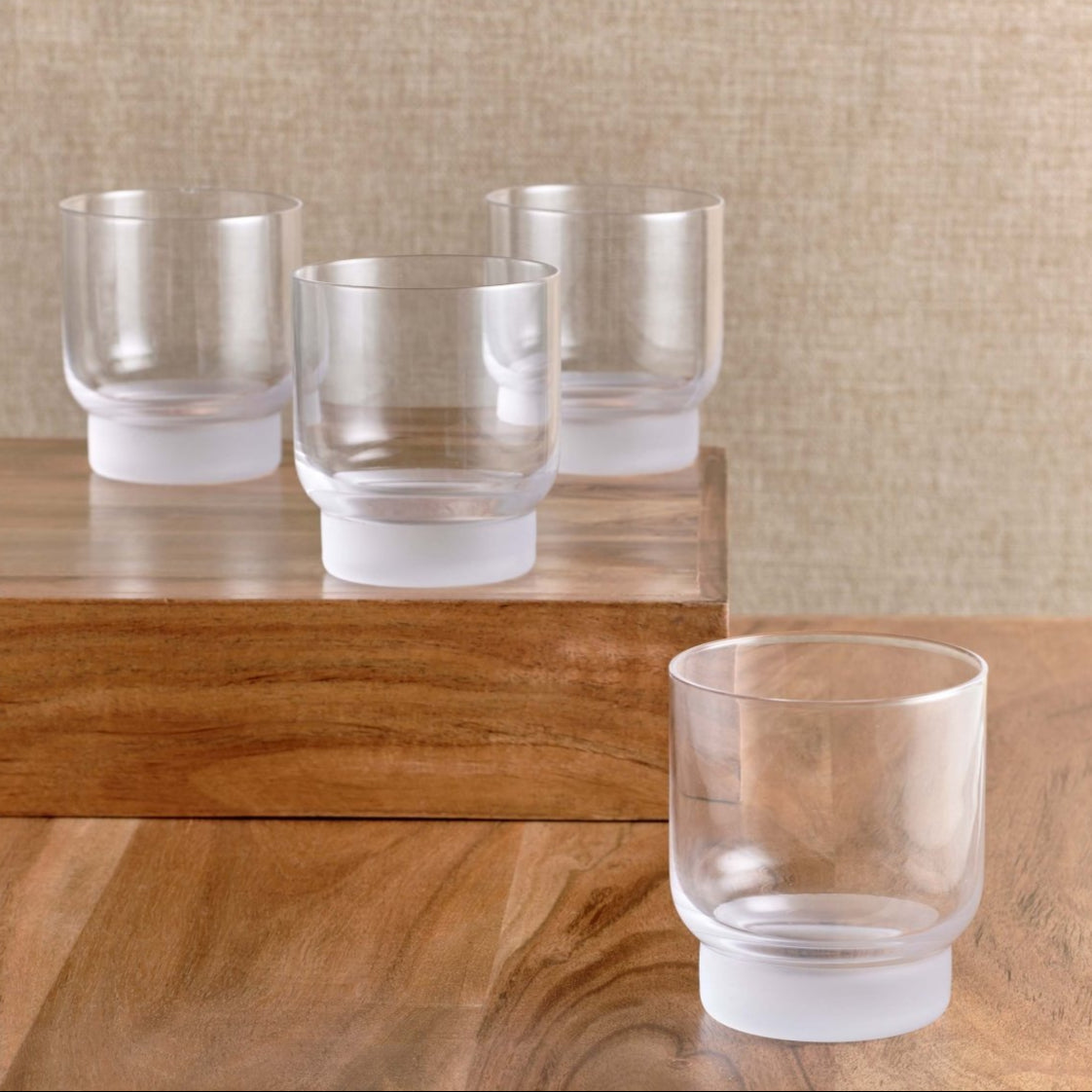 texxture Bergen™ Fused Glass Old Fashion Glasses, Set of 4 - lily & onyx