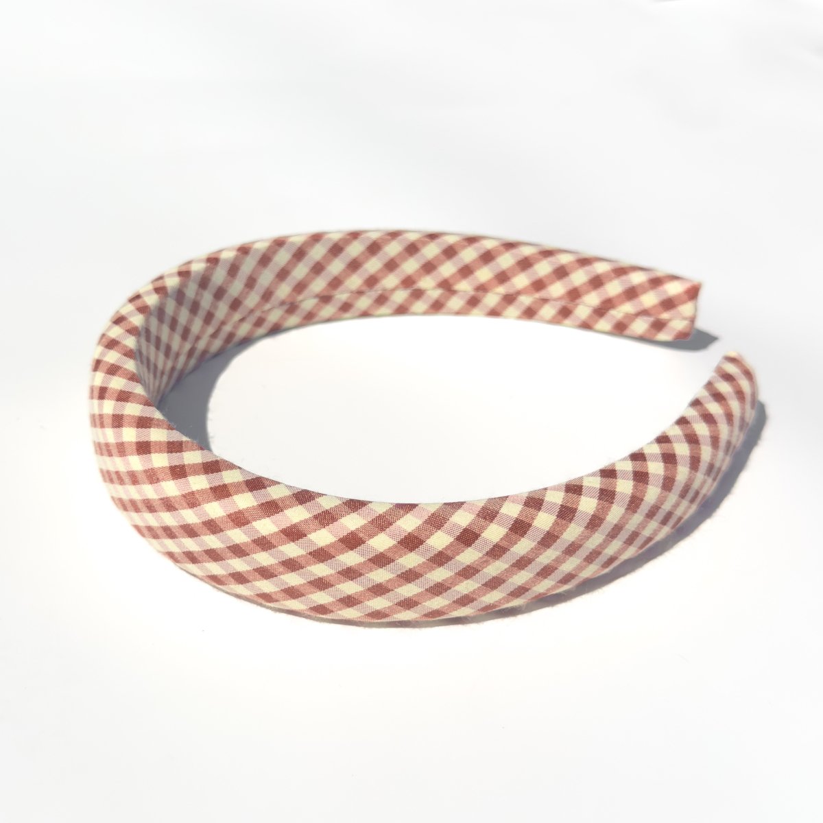 Denim & Daisy Berry Gingham Headband - lily & onyx