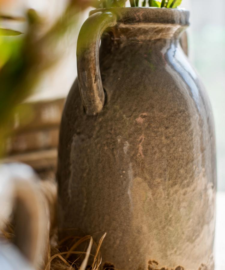 
                      
                        RusticReach Binglie Glazed Pottery Vase with Handles - lily & onyx
                      
                    