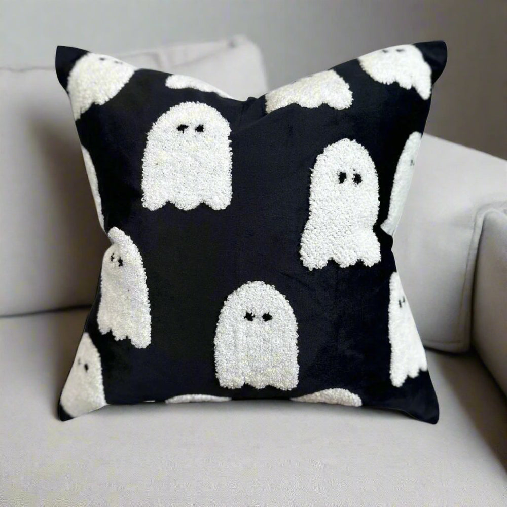 Busa Designs Black Ghost Pillow Cover - lily & onyx