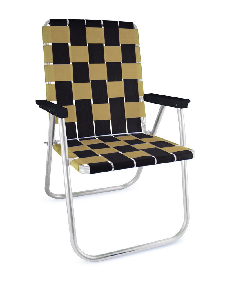 Lawn Chair USA Black & Gold Classic Chair - lily & onyx