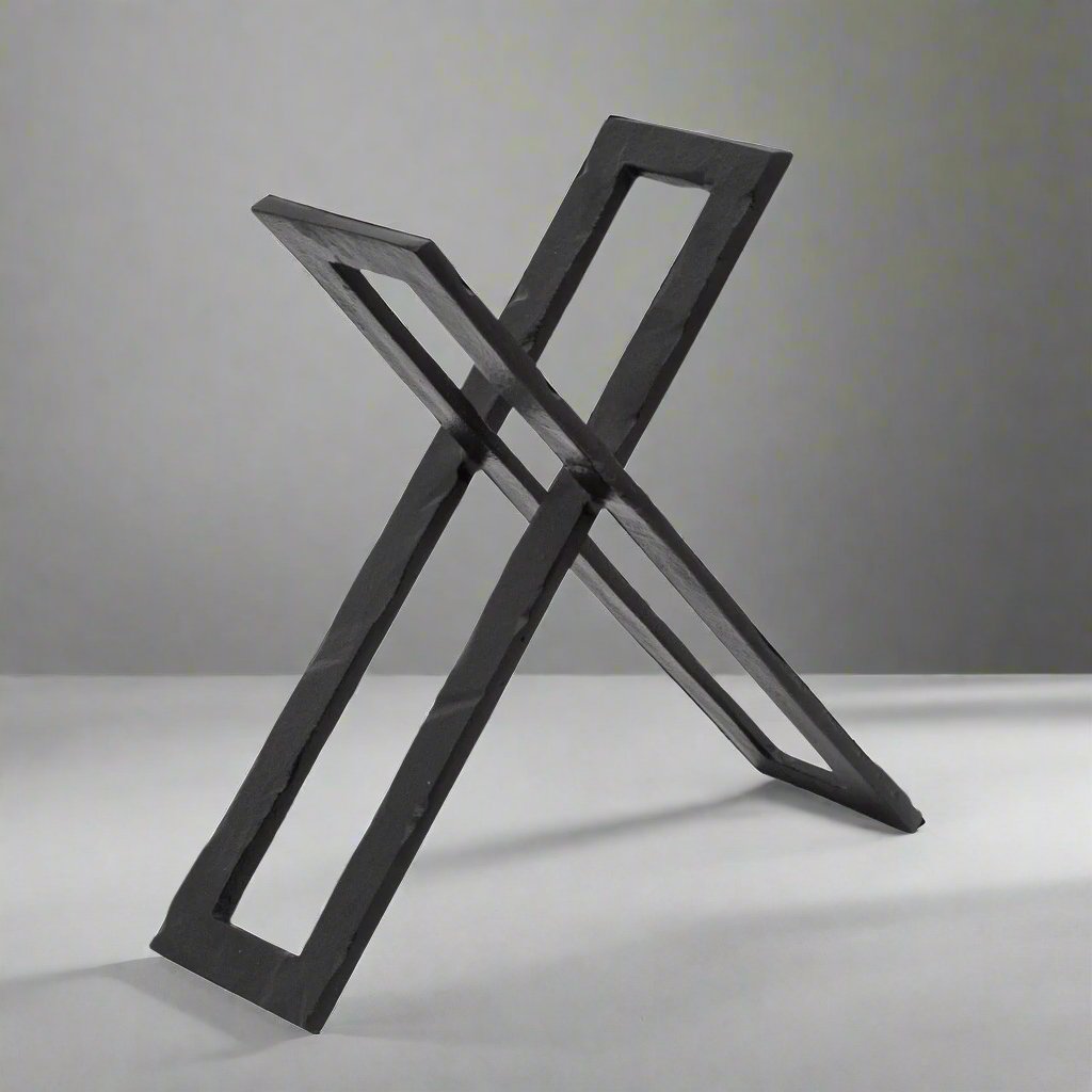 Sagebrook Home Black Metal Abstract Sculpture, 12" - lily & onyx