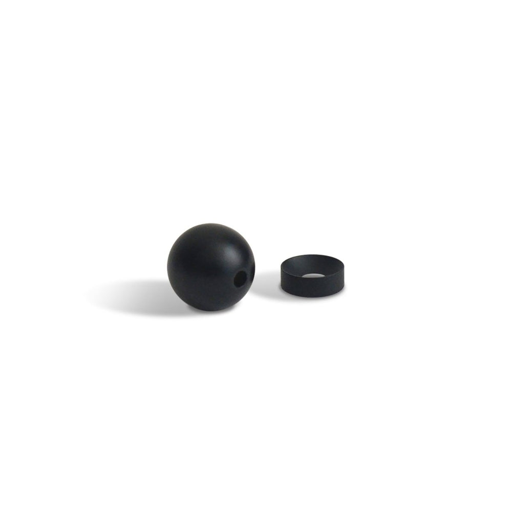 CEDAR AND MYRRH Black Sphere Brass Incense Holder - lily & onyx