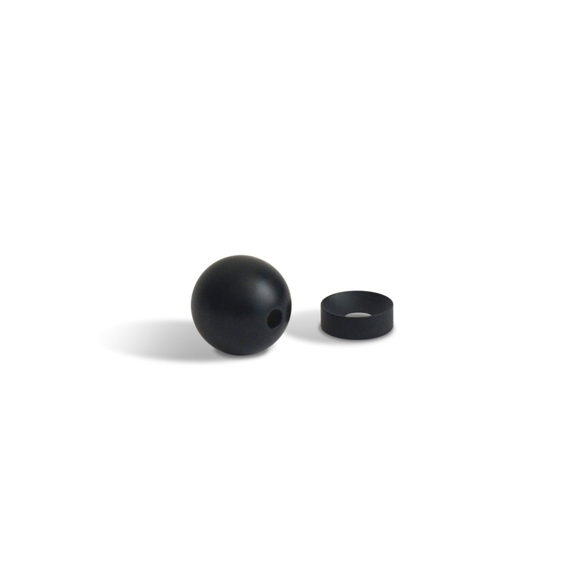 CEDAR AND MYRRH Black Sphere Brass Incense Holder - lily & onyx