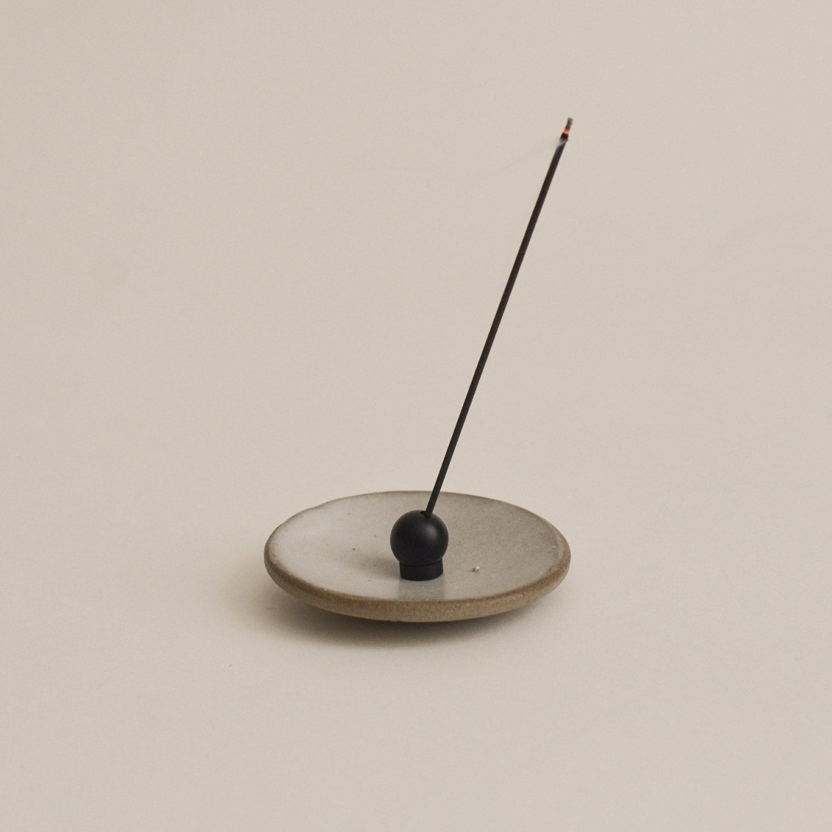 CEDAR AND MYRRH Black Sphere Brass Incense Holder - lily & onyx