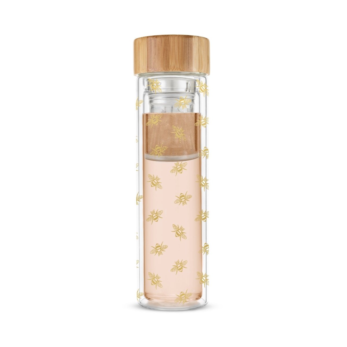 Pinky Up Tea Blair Bee Glass Travel Infuser Mug - lily & onyx