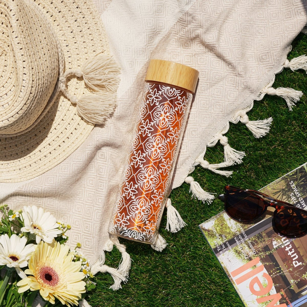 Pinky Up Tea Blair: Marrakesh Glass Travel Infuser Mug - lily & onyx