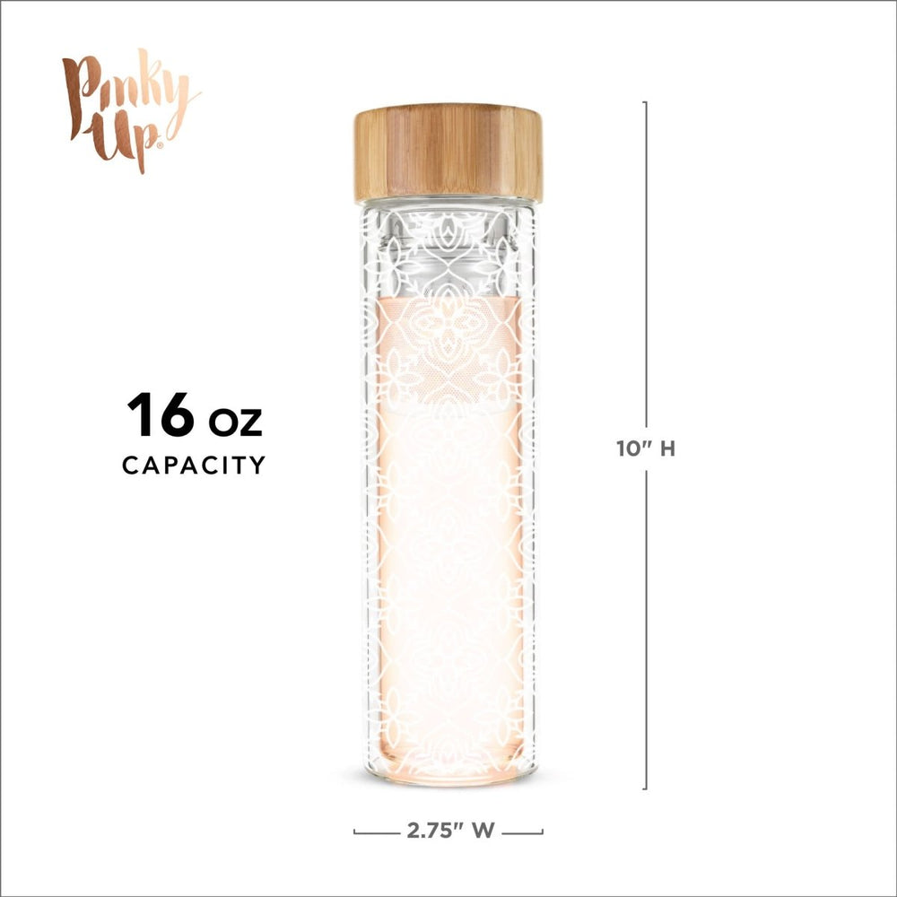 
                      
                        Pinky Up Tea Blair: Marrakesh Glass Travel Infuser Mug - lily & onyx
                      
                    