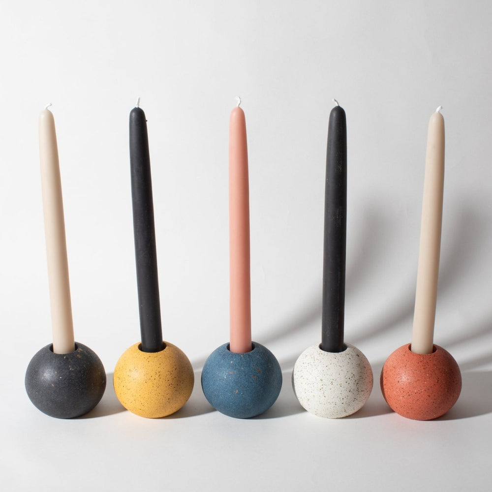 Pretti.Cool Block Candlestick Holders - Spheres - lily & onyx