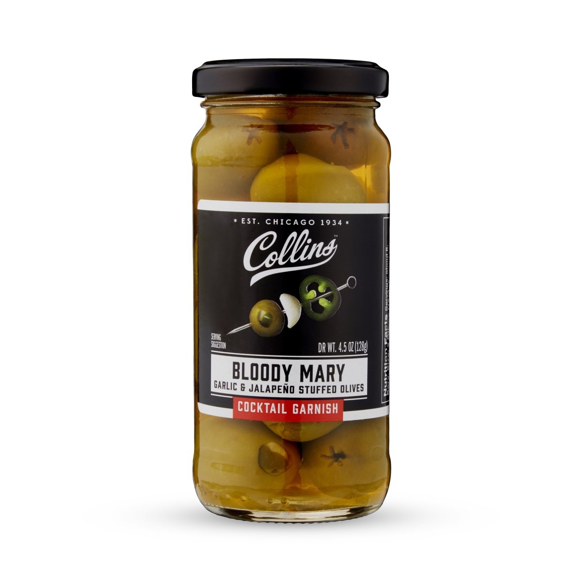 Collins Bloody Mary Olives, 4.5 oz - lily & onyx