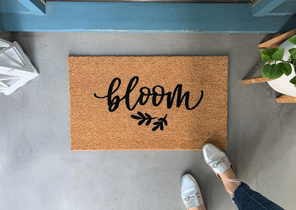 Nickel Designs Custom Doormats bloom Spring Outdoor Doormat - lily & onyx