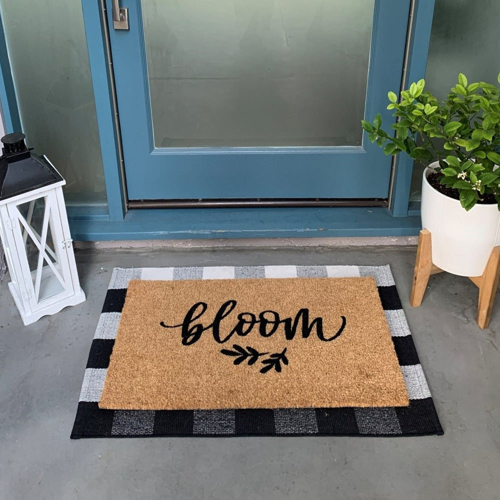 Nickel Designs Custom Doormats bloom Spring Outdoor Doormat - lily & onyx