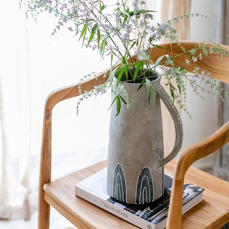 
                      
                        RusticReach Blue Handpainted Terracotta Vase Jar - lily & onyx
                      
                    