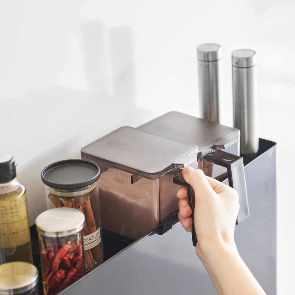 
                      
                        Two-Tier Sliding Drawer Seasoning Rack - Steel
                      
                    