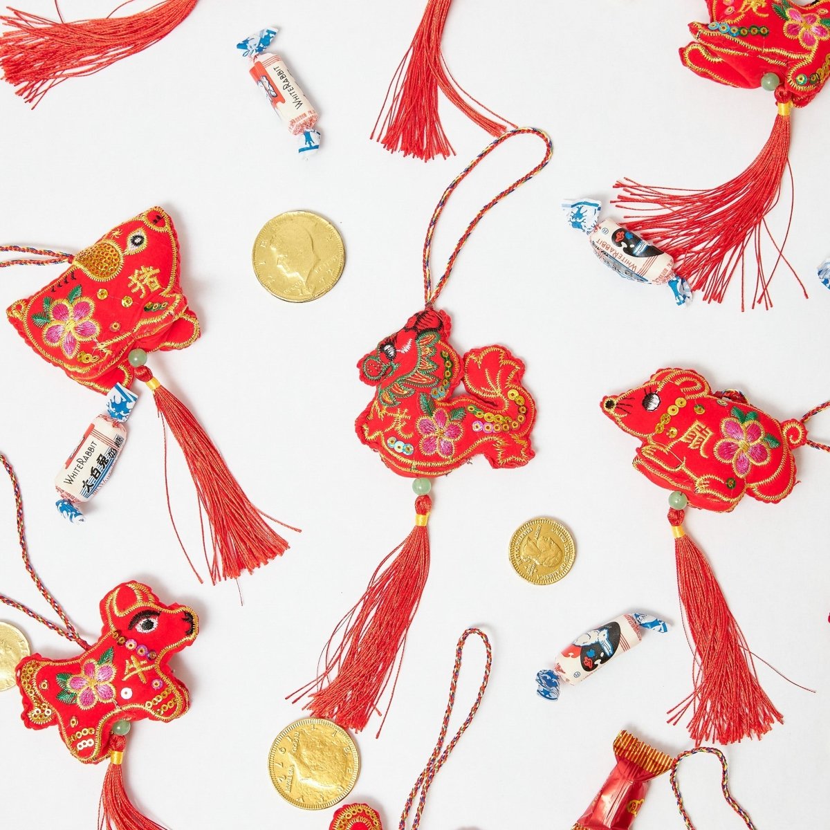 Bo & Mei Chinese Zodiac Ornament Set
