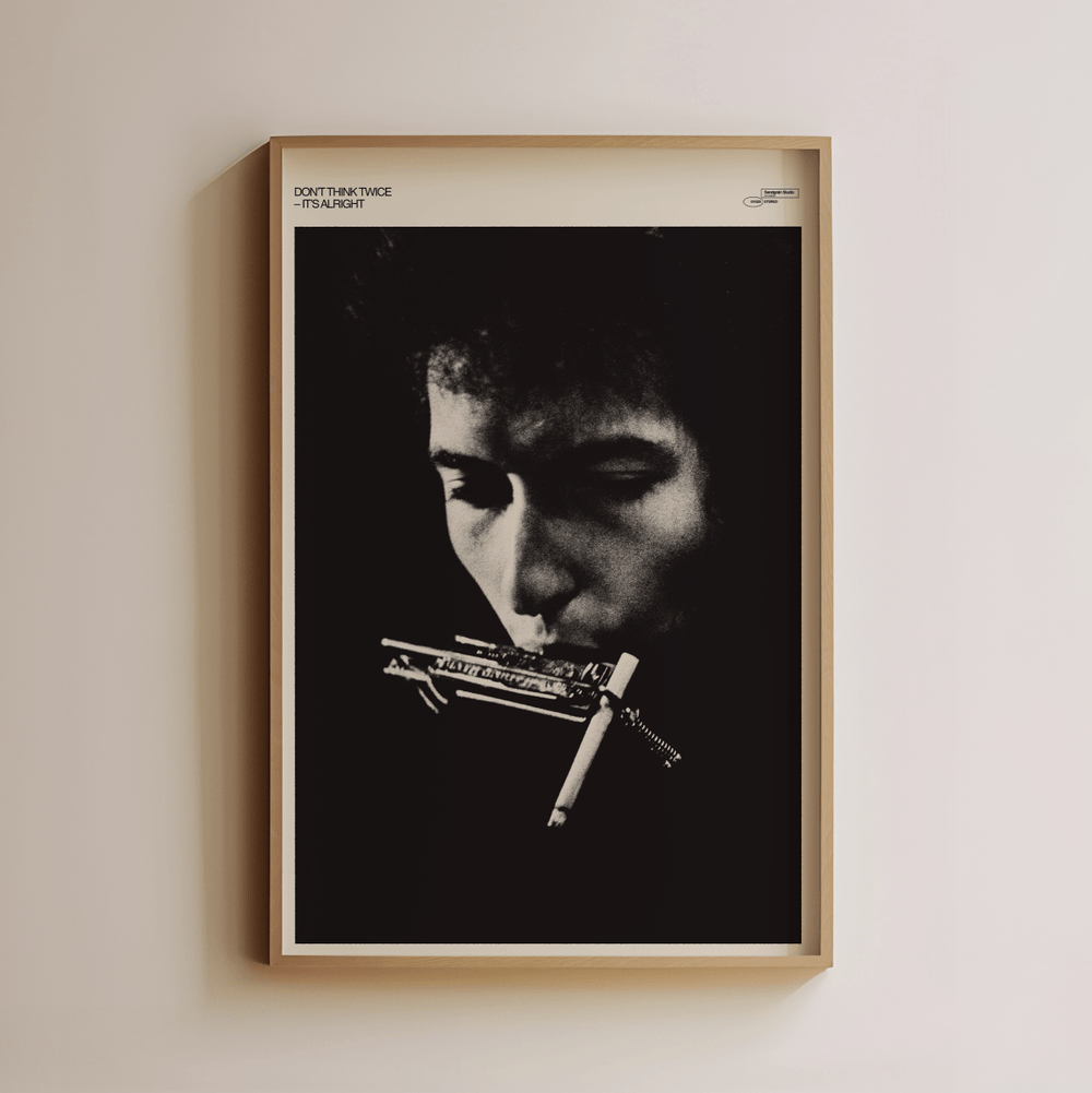 Sandgrain Studio Bob Dylan - Don't Think Twice - lily & onyx