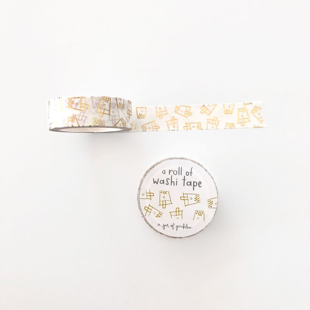 
                      
                        A Jar of Pickles Boba Washi Tape with Gold Foil - lily & onyx
                      
                    