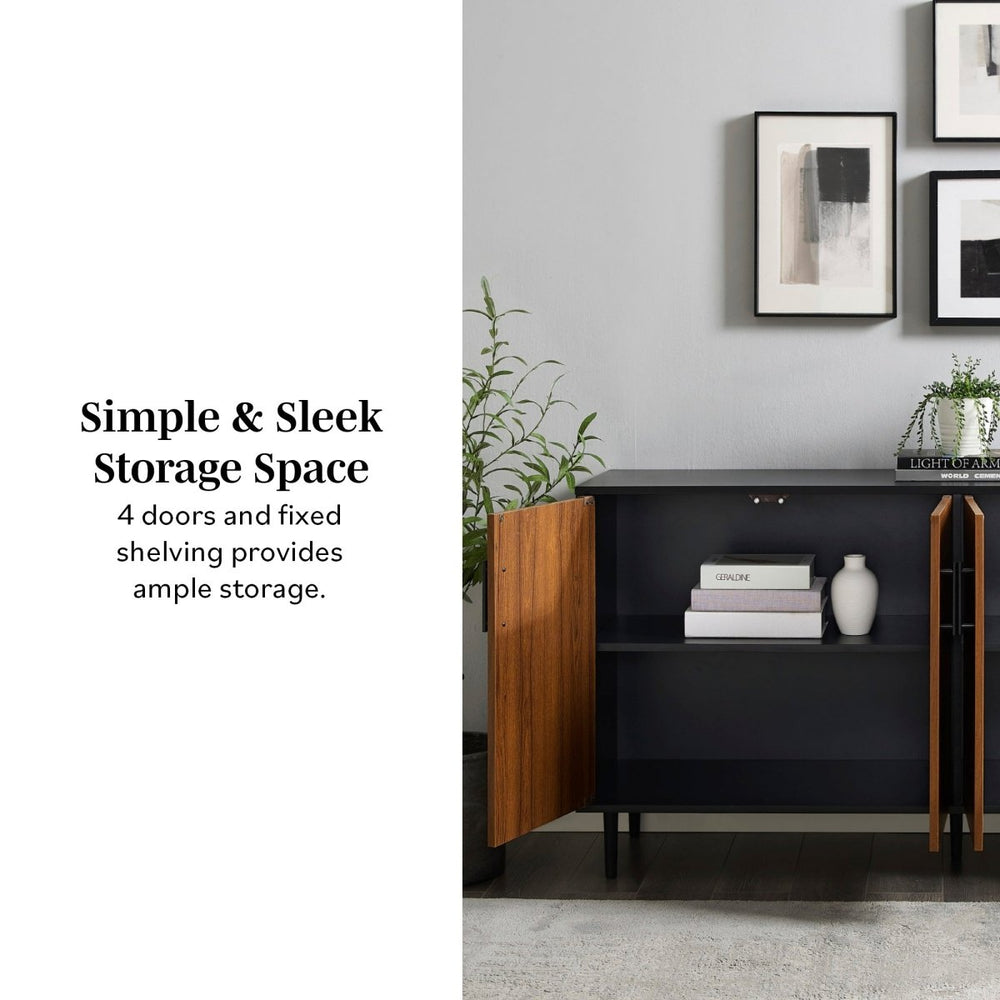 Walker Edison Bookmatch Hampton Buffet Sideboard - lily & onyx