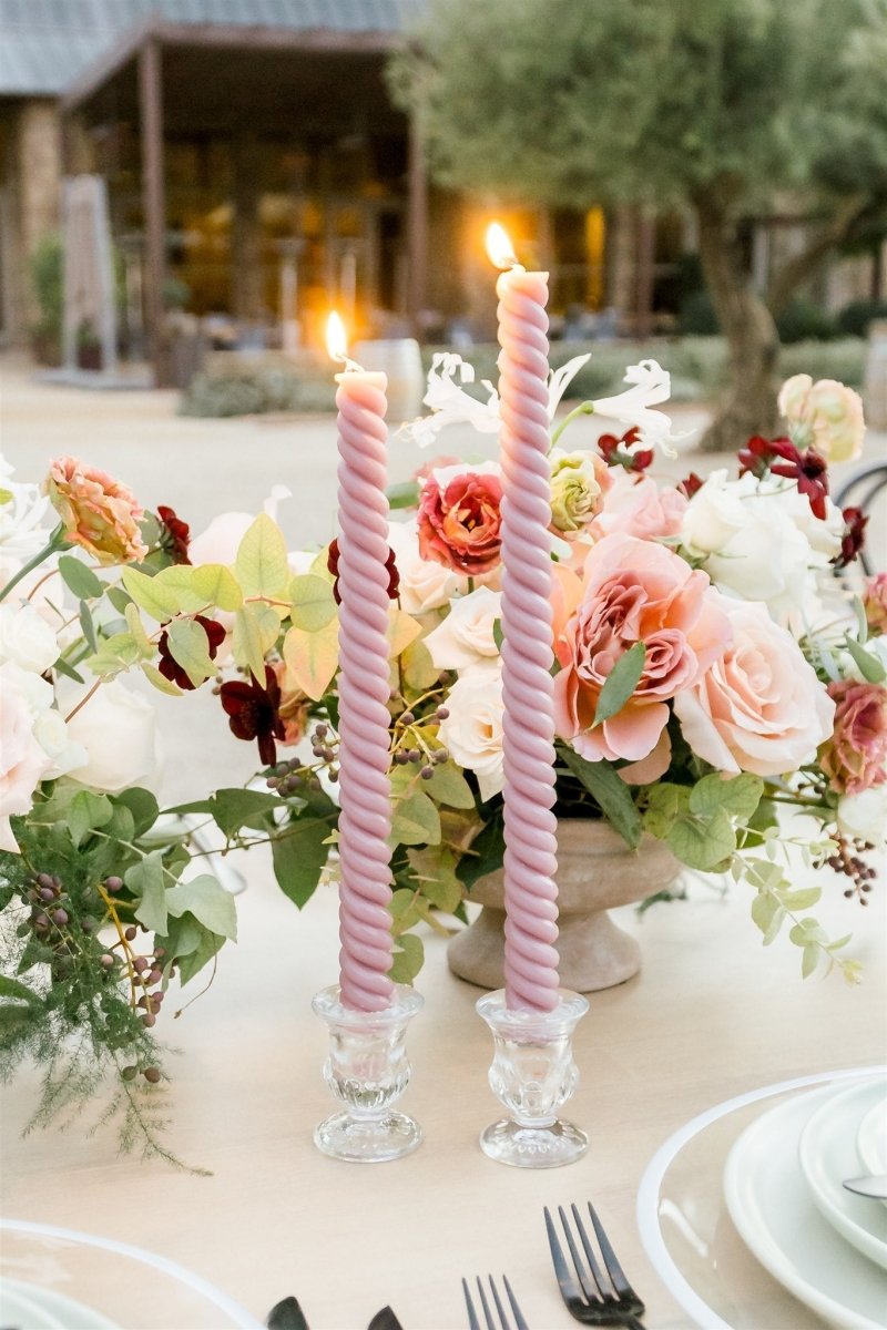 borrowed BLU Helix Taper Candle, Set of 2 – Smoked Lilac