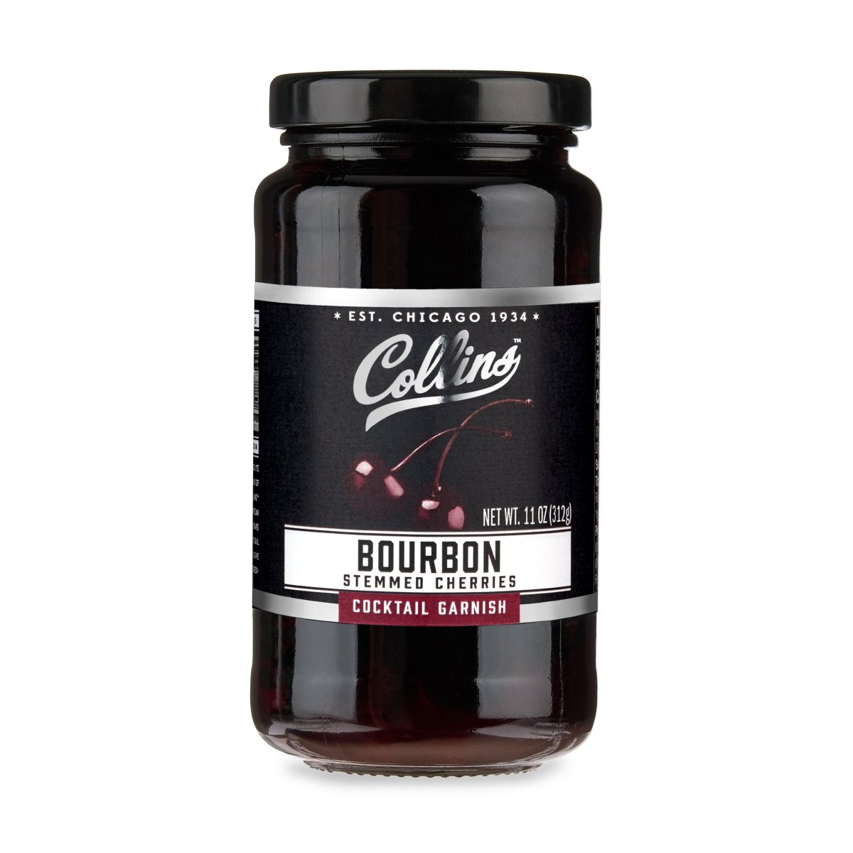 Collins Bourbon Cherries, 11 oz - lily & onyx