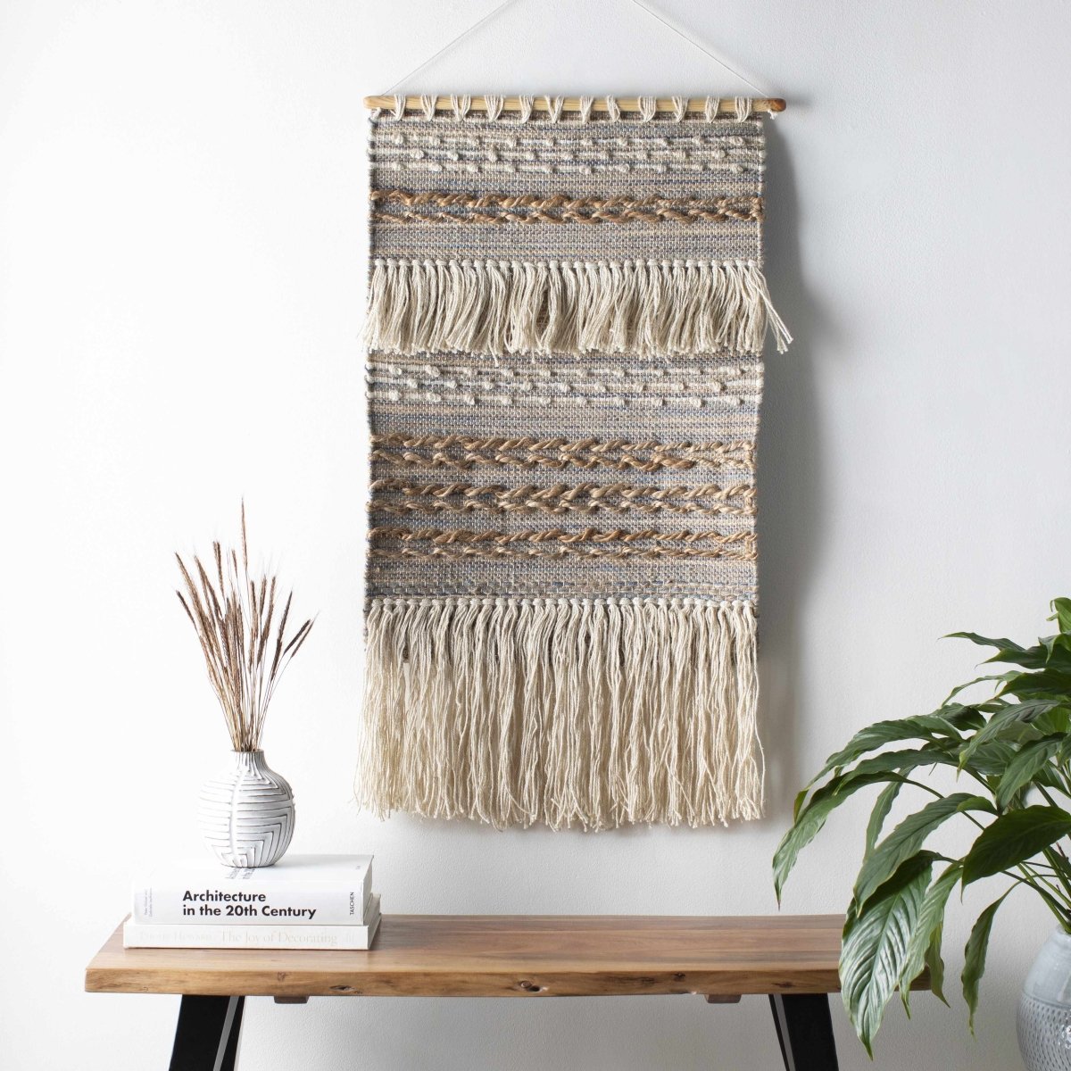 Boutique Rugs Acklington Jute Woven Boho Wall Hanging