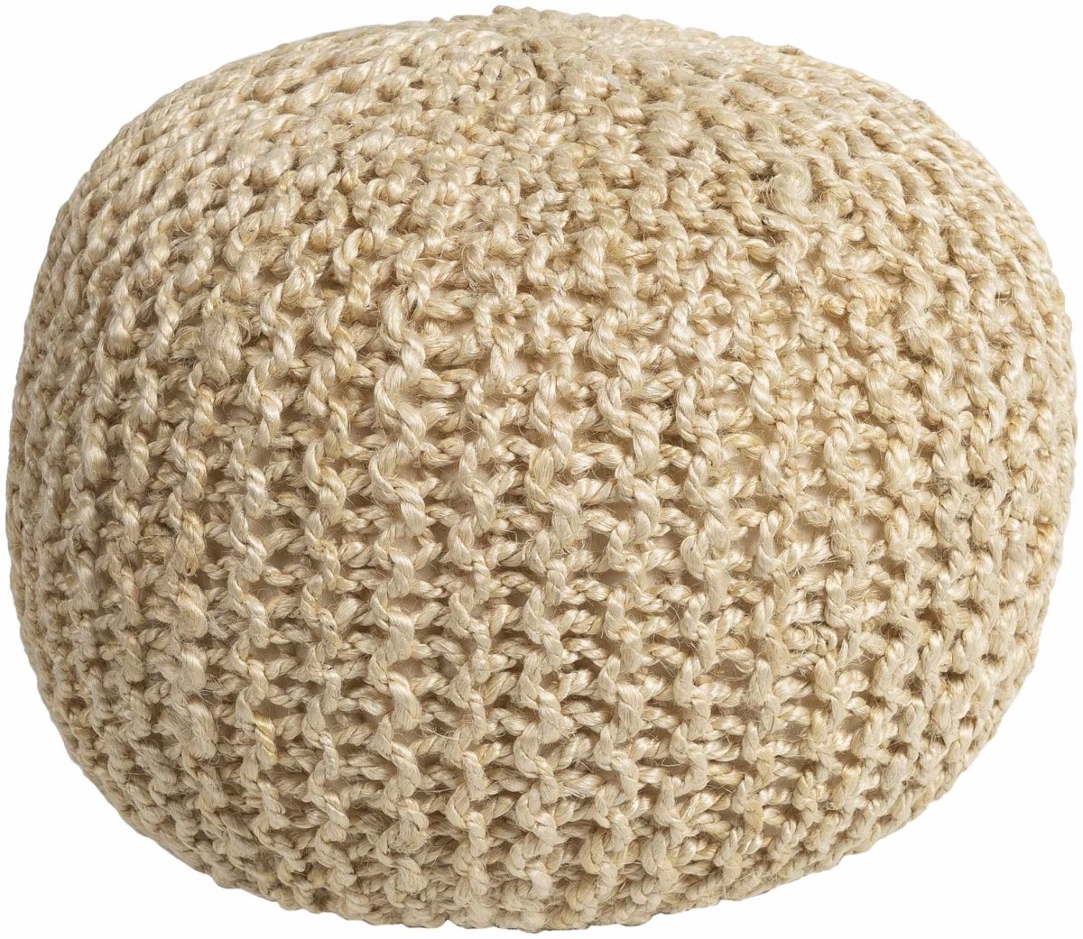 Boutique Rugs Watseka Jute Knitted Pouf