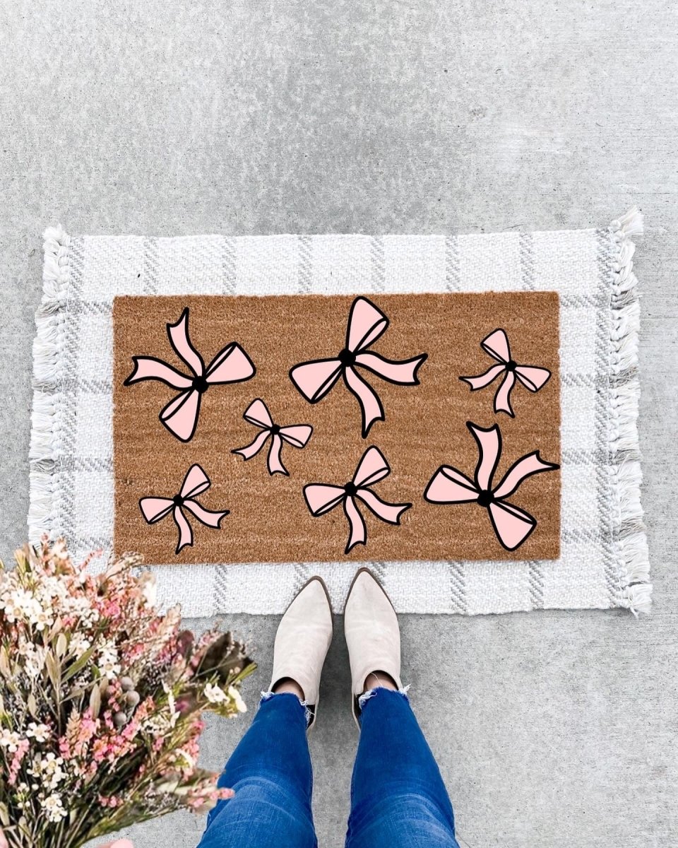 The Doormat Co. Bow Pattern Doormat - lily & onyx