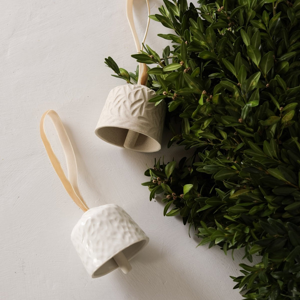 
                      
                        CONVIVIAL Boxwood Bell Ornaments No. 2 | Set of Two - lily & onyx
                      
                    