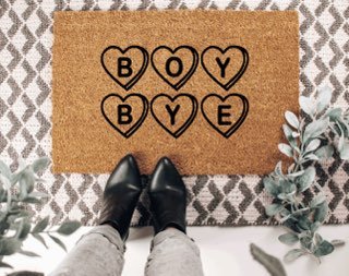 The Doormat Co. Boy Bye Doormat | Candy Hearts - lily & onyx