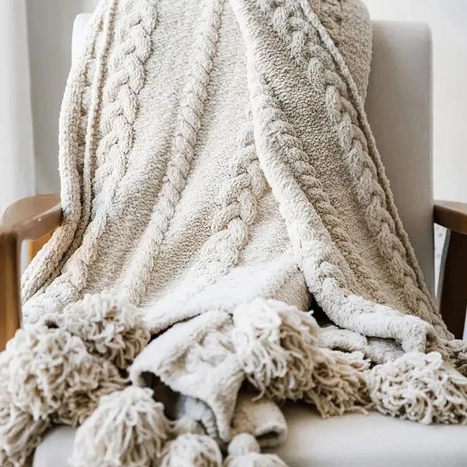 
                      
                        Sunday Citizen Braided Pom Pom Throw - lily & onyx
                      
                    