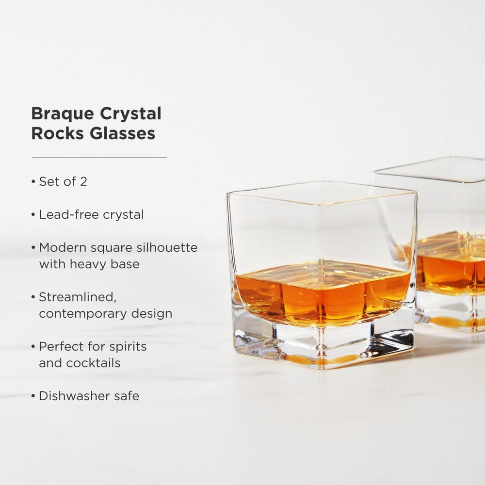 
                      
                        Viski Braque Crystal Rocks Glasses, Set of 2 - lily & onyx
                      
                    