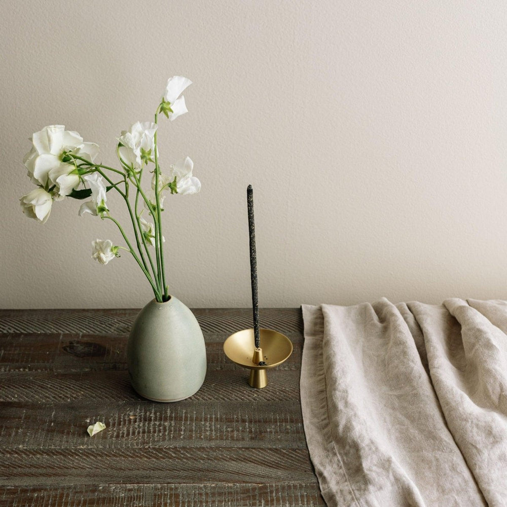 
                      
                        CEDAR AND MYRRH Brass Incense Holder with Ash Catcher - lily & onyx
                      
                    