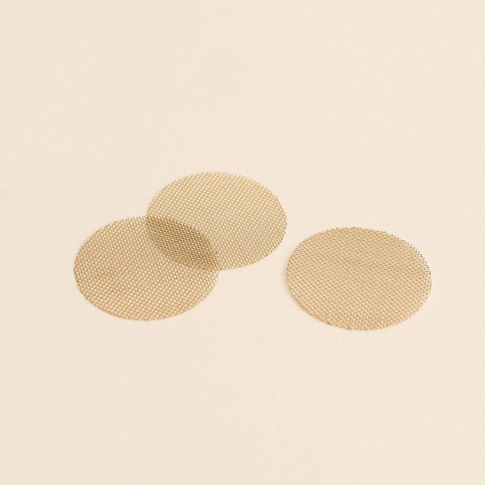 CEDAR AND MYRRH Brass Mesh Replacement Screen for Resin Burner - 3 pieces - lily & onyx