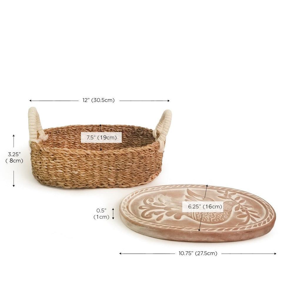 
                      
                        KORISSA Bread Warmer & Basket - Bird Oval - lily & onyx
                      
                    