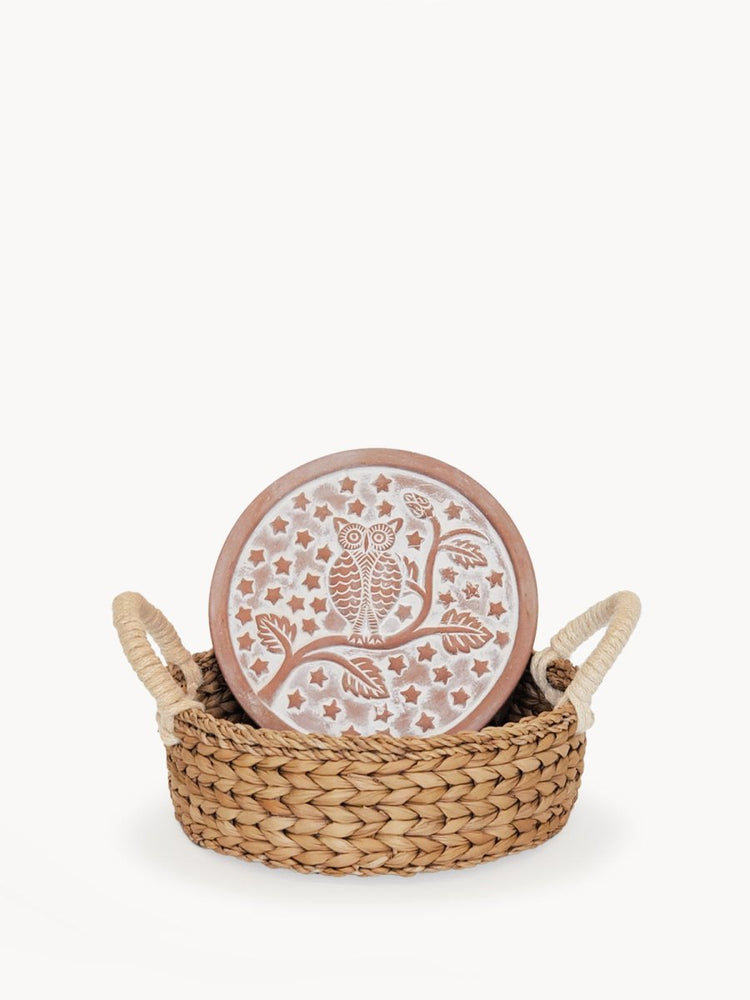 KORISSA Bread Warmer & Basket - Owl Round - lily & onyx