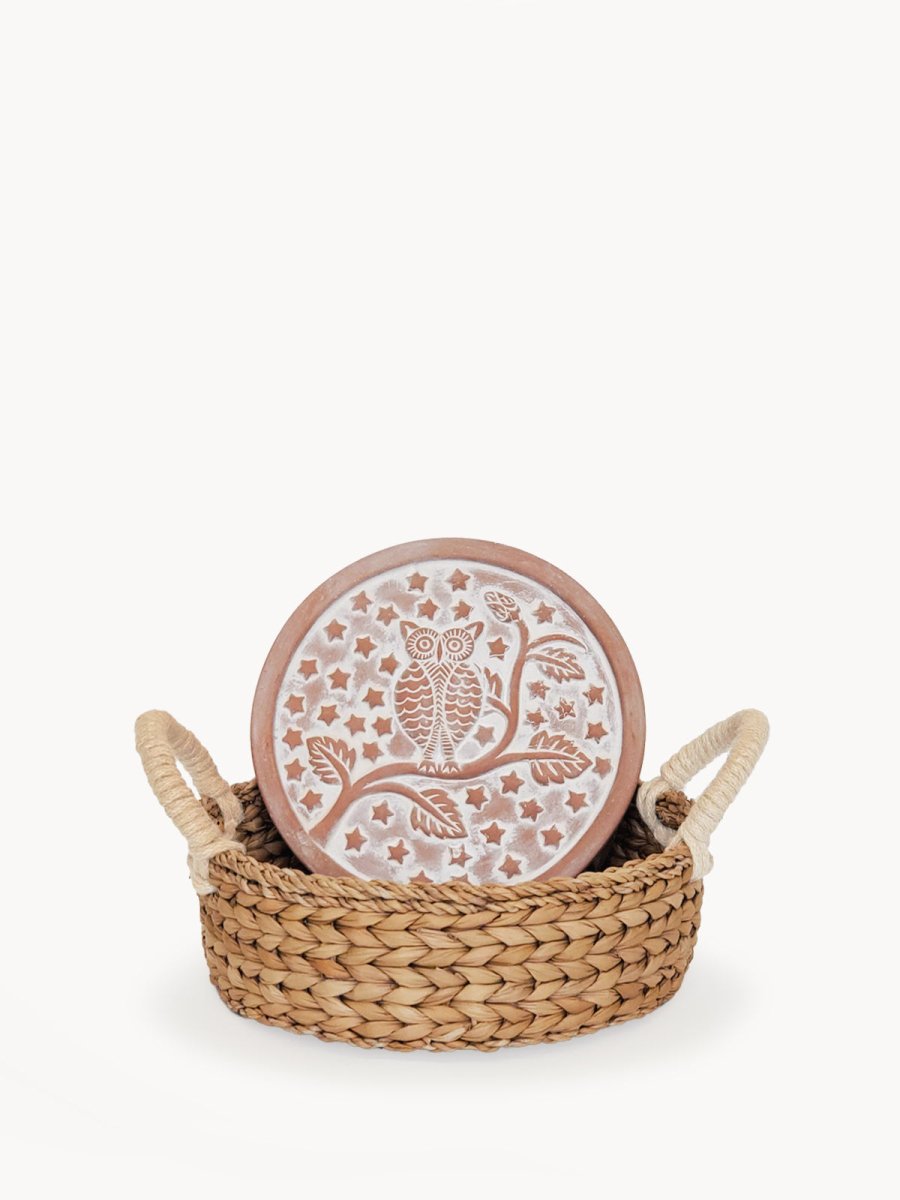KORISSA Bread Warmer & Basket - Owl Round - lily & onyx