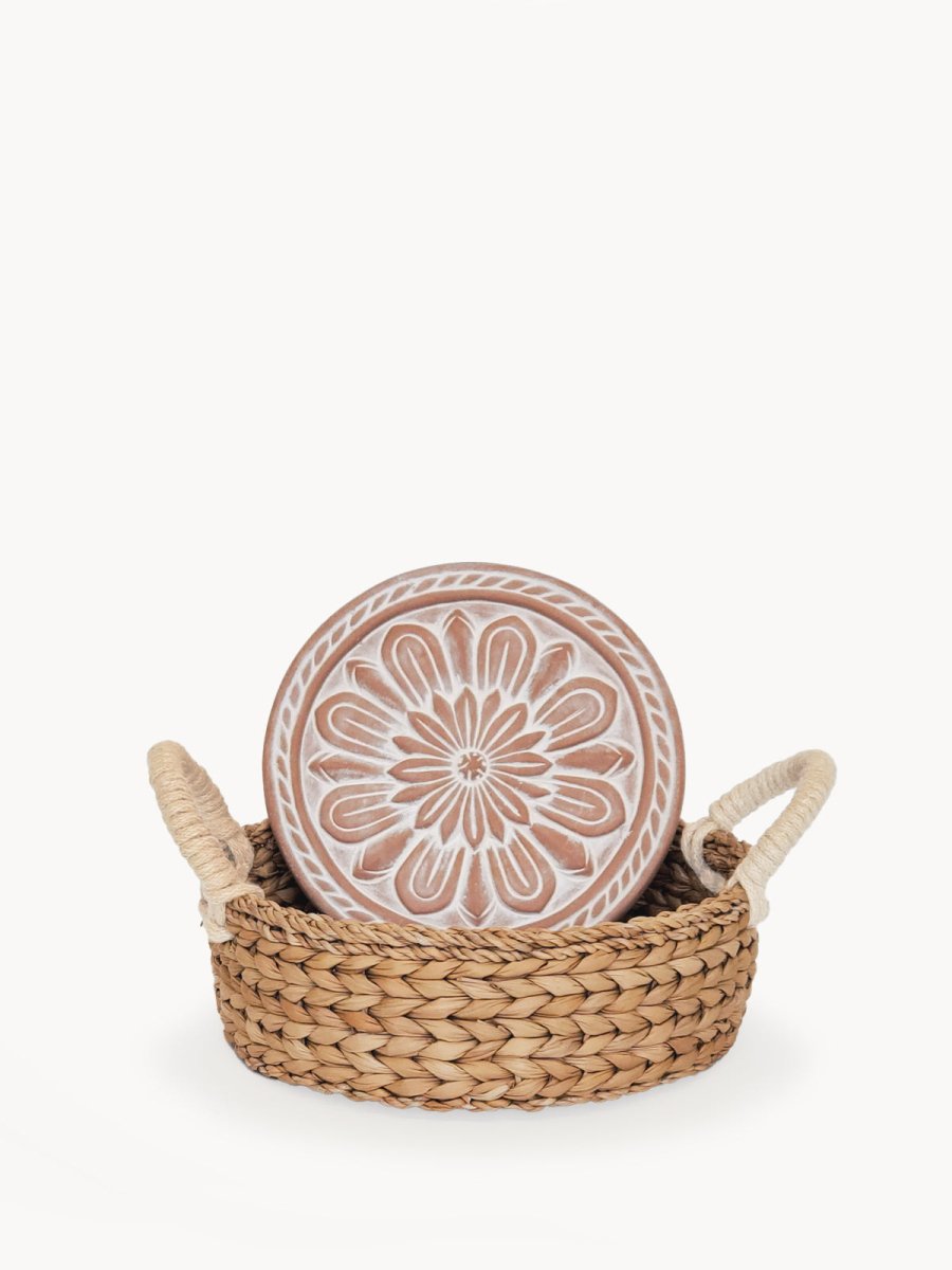 KORISSA Bread Warmer & Basket - Vintage Flower - lily & onyx
