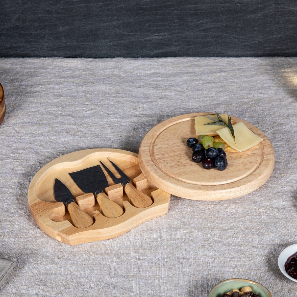 Picnic Time Family of Brands Brie Cheese Cutting Board & Tools Set - lily & onyx