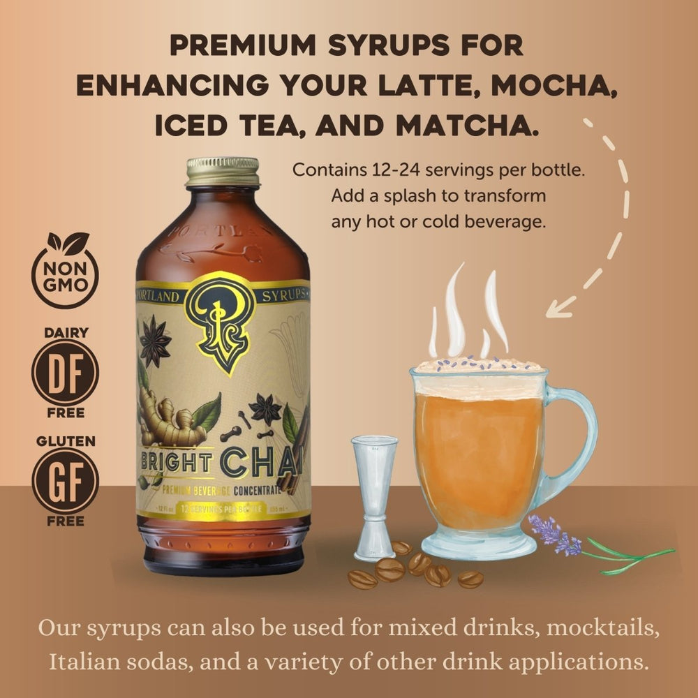 
                      
                        Portland Syrups Bright Chai Syrup, 2 Pack - lily & onyx
                      
                    