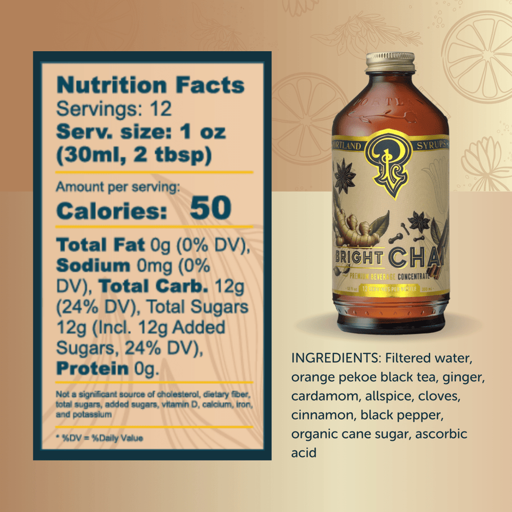 
                      
                        Portland Syrups Bright Chai Syrup, 2 Pack - lily & onyx
                      
                    