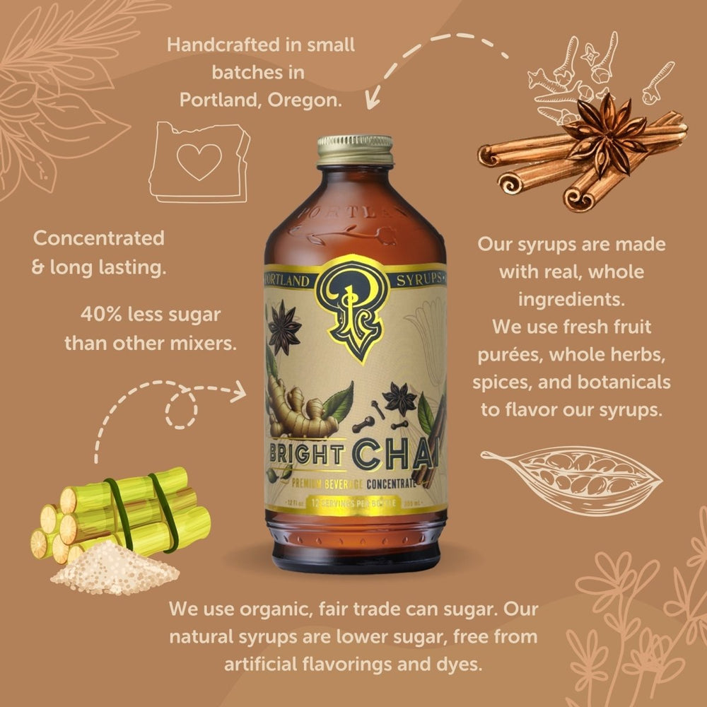 
                      
                        Portland Syrups Bright Chai Syrup, 2 Pack - lily & onyx
                      
                    