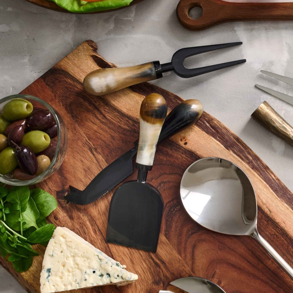 
                      
                        texxture Brookby™ Water Bufflo Horn Cheese Knives, Set of 3 - lily & onyx
                      
                    